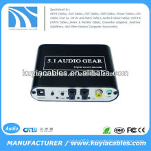5.1 channel digital Audio Decoder ,Convert DTS/AC3 source digital audio to analog 5.1 audio or stereo audio output